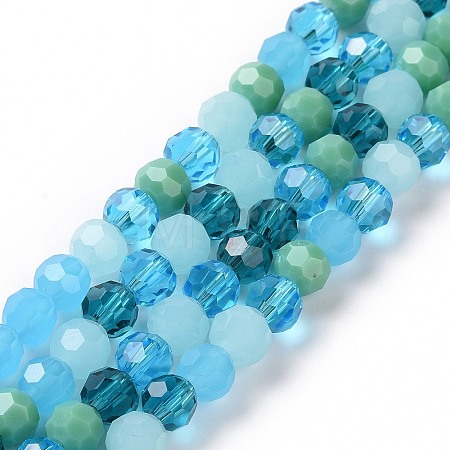 Glass Beads Strands GLAA-E036-09G-1