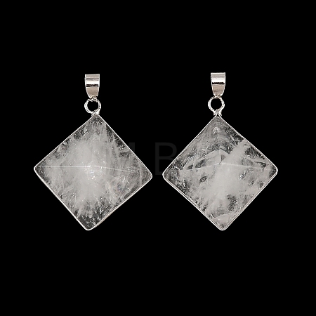 Natural Quartz Crystal Pendants G-H359-03P-01-1