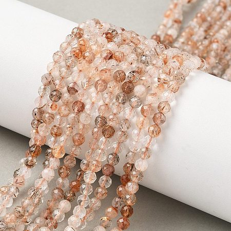 Natural Rutilated Quartz Beads Strands G-L622-C06-4mm-1