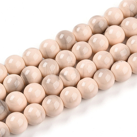 Baking Paint Glass Beads X1-DGLA-N013-10mm-06-1