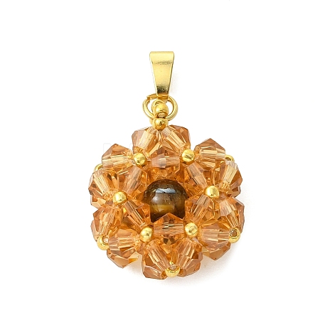 Glass Pendants PALLOY-MZ01346-02-1