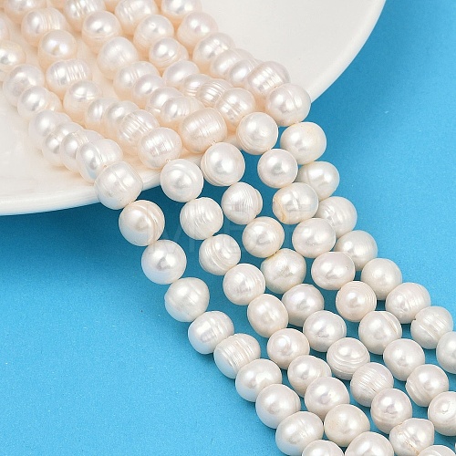 Natural Cultured Freshwater Pearl Beads Strands PEAR-I007-07Z-06C-1