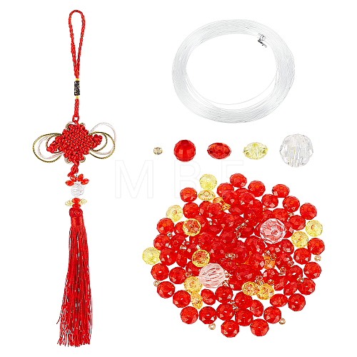 1 Bag DIY Handmade Beaded Weaving Gourd Pendant Decoration Kit DIY-AR0002-57-1