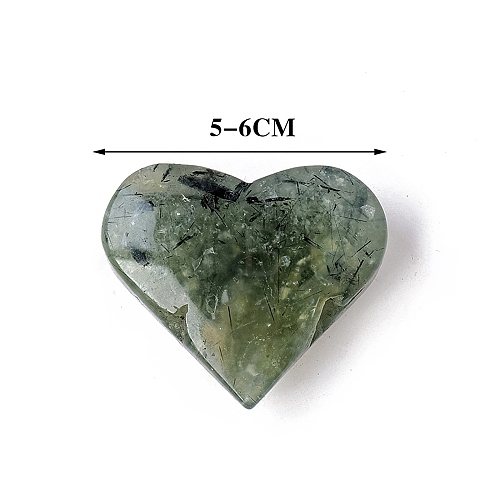 Natural Prehnite Heart Figurines for Home Office Desktop Decoration PW-WG26399-01-1
