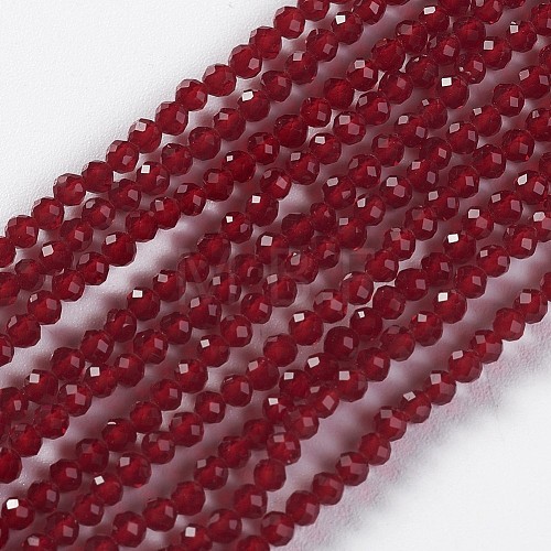 Glass Beads Strands EGLA-E057-02B-14-1