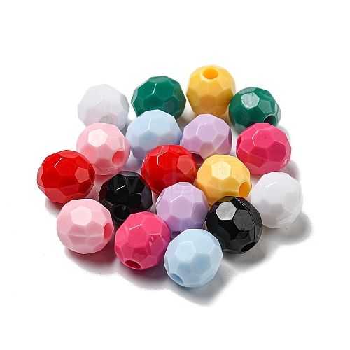 Opaque Acrylic Beads PACR-C006-21-1