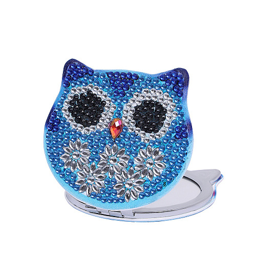 Owl DIY Diamond Mirror Painting Kit PW-WG55797-03-1