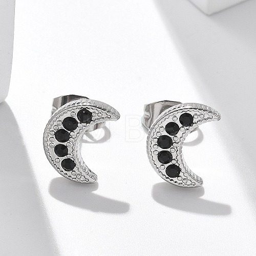 304 Stainless Steel Stud Earrings for Women EJEW-F361-03P-1