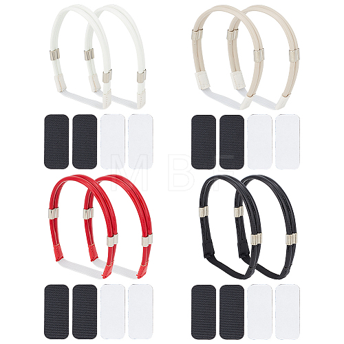 ANATTASOUL 4 Sets 4 Colors Elastic Polyester Shoelace Bands FIND-AN0001-04-1