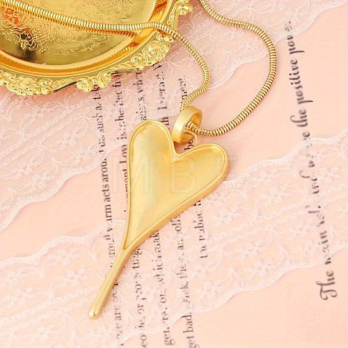 Bohemian Style Heart Alloy Pendant Necklaces for Women FS-WG80BF4-02-1