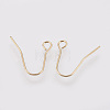 Brass Earring Hooks KK-R058-144G-2