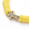 Handmade Polymer Clay Heishi Bead Stretch Bracelets BJEW-JB05090-02-2