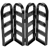 PS Plastic Earring Display Folding Screen Stands with 4 Folding Panels ODIS-WH0043-142A-01-5