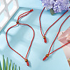 Adjustable Waxed Polyester Cord Necklace Making NJEW-TAC0029-6