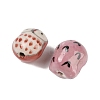 Handmade Printed Porcelain Beads PORC-E015-09L-2