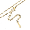 304 Stainless Steel Dapped Chains Necklace for Men Women NJEW-N050-A05-G20-2