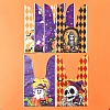 60Pcs 2 Styles Rabbit Shaped Halloween Candy Plastic Bags ABAG-FS0001-06-7