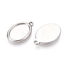 304 Stainless Steel Pendant Cabochon Settings STAS-T067-68P-2