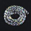 Electroplate Glass Beads Strands X-GLAA-G112-07H-2