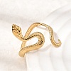 304 Stainless Steel Cuff Open Rings STAS-H259-06G-3