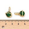 Brass Micro Pave Cubic Zirconia Pendants KK-Z139-04G-4
