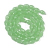 Electroplate Imitation Jade Glass Beads Strands GLAA-N005-J4mm-D04-2