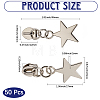 50Pcs Star Iron Zipper Sliders FIND-CY0002-21-2