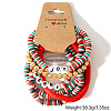 6Pcs Christmas Polymer Clay Heishi Beads Stretch Bracelets for Women AZ3870-4