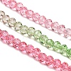 Transparent Painted Glass Beads Strands X1-DGLA-A034-T3mm-A18-4
