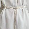 Alloy & Plastic Imitation Pearl Round Beaded Belly Waist Chains for Women WG2149B-01-2