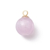 Dyed Natural Selenite Round Charms PALLOY-JF04843-3