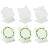 4Pcs Clear Acrylic Slant Back Single Bracelet Bangle Display Stands AC-FS5191-01A-2