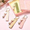 4Pcs 4 Styles Silicone Bead Pendant Decorations HJEW-YW00507-5