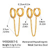 304 Stainless Steel Double Hoop Earrings for Women XJ9052-1-2