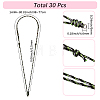 30Pcs Adjustable Polyester & Spandex Cord Necklace Making NJEW-SC0001-90-2