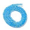 Baking Electroplate Glass Beads Strands X-DGLA-A039-J2MM-B12-2