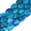 Dyed & Heated Natural Agate Beads Strands G-N359-14A-03-2
