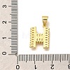 Rack Plating Brass Micro Pave Cubic Zirconia Pendants KK-L226-100G-H-3