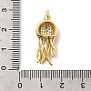 Brass Micro Pave Cubic Zirconia Pendants KK-I359-09G-3