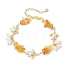 Natural Cultured Freshwater Pearl Beads Charm Bracelets BJEW-JB13767-03-2