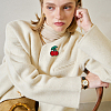 14Pcs 7 Styles Embroidery Cloth Brooches JEWB-FH00047-5