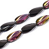 Electroplate Transparent Glass Beads Strands EGLA-N055-02J-1