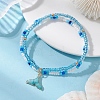 Ocean Alloy Charm Bracelets BJEW-MZ00338-03-2