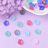 35Pcs Transparent Spray Painted Glass Beads GLAA-YW0001-75-5