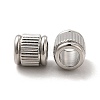 Non-Tarnish 201 Stainless Steel European Beads STAS-M089-03P-2