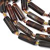 Natural Banded Agate/Striped Beads Strands G-A306-B02-01-4