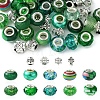 DIY Tibetan Style Alloy & Resin European Beads Making Finding Kits DIY-FS0006-78A-2