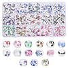 CHGCRAFT 180Pcs 15 Colors Handmade Porcelain Beads PORC-CA0001-15-1