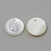 Freshwater Shell Pendants SHEL-Q010-011P-2