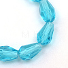 Transparent Glass Bead Strands GLAA-R168-5x7-01C-2